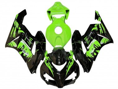 2004-2005 Green Glossy Black Honda CBR1000RR Motorcycle Fairings