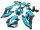 2004-2005 Light Blue Glossy Black Honda CBR1000RR Motorcycle Fairings