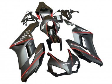 2004-2005 Glossy Black Glossy Grey Red Stripe Honda CBR1000RR Motorcycle Fairings