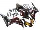 2006-2007 Glossy Black Yellow Red Flame Honda CBR1000RR Motorcycle Fairings