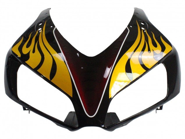 2006-2007 Glossy Black Yellow Red Flame Honda CBR1000RR Motorcycle Fairings