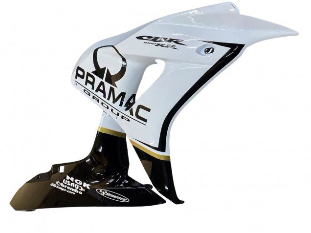 2006-2007 White Glossy Black Pramac Honda CBR1000RR Motorcycle Fairings