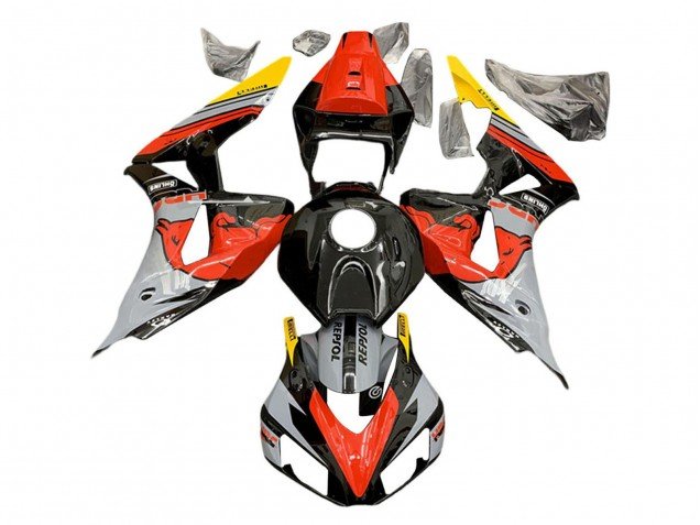 2006-2007 Nardo Grey Red Yellow Glossy Black Red Bull Repsol HRC Honda CBR1000RR Motorcycle Fairings