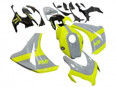 2008-2011 Nardo Grey Fluorescent Green Honda CBR1000RR Motorcycle Fairings