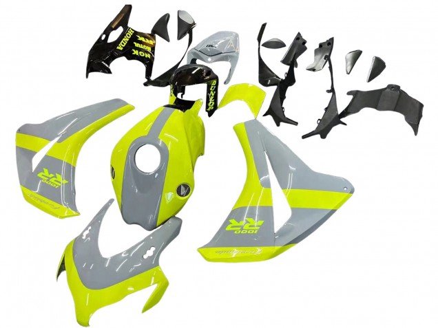2008-2011 Nardo Grey Fluorescent Green Honda CBR1000RR Motorcycle Fairings