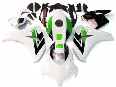 2008-2011 White Green Glossy Black Honda CBR1000RR Motorcycle Fairing