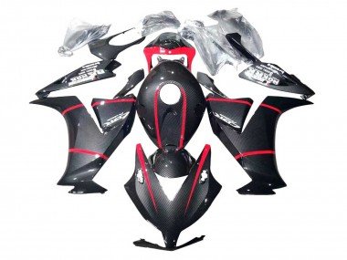 2012-2016 Black Carbon Fiber Red Honda CBR1000RR Motorcycle Fairings