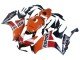 2012-2016 Orange White Red Repsol Honda CBR1000RR Motorcycle Fairings