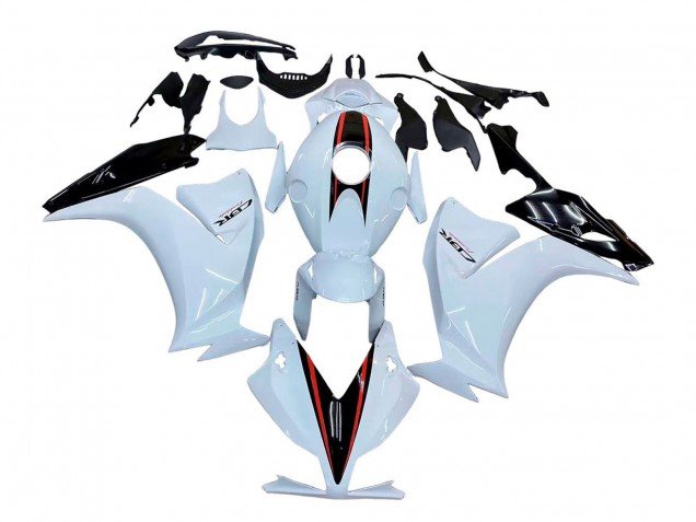 2012-2016 White Glossy Black Honda CBR1000RR Motorcycle Fairings