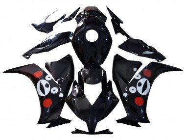 2012-2016 Glossy Black Bear Honda CBR1000RR Motorcycle Fairings