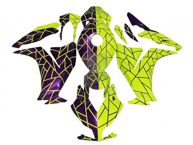 2012-2016 Purple Yellow Honda CBR1000RR Motorcycle Fairings