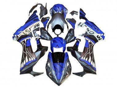 2017-2023 Blue Grey Glossy Black Monster Honda CBR1000RR Motorcycle Fairings