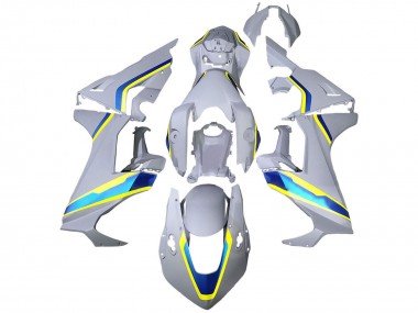 2017-2023 White Blue Yellow Honda CBR1000RR Motorcycle Fairings