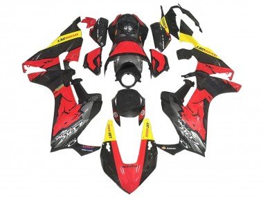 2017-2023 Red Yellow Black Carbon Fiber Honda CBR1000RR Motorcycle Fairings