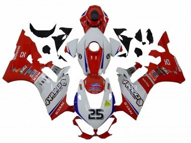 2017-2023 White Red Blue 25 Honda CBR1000RR Motorcycle Fairings