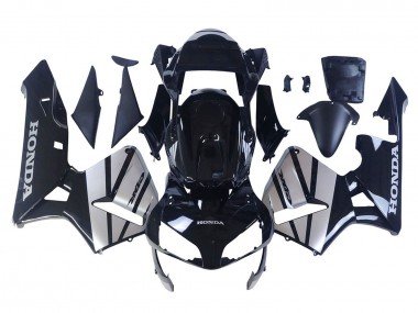 2003-2004 Silver Glossy Black Honda CBR600RR Motorcycle Fairings