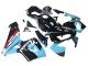 2003-2004 Light Blue Red Glossy Black Dunlop Honda CBR600RR Motorcycle Fairings