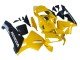 2003-2004 Yellow Glossy Black Honda CBR600RR Motorcycle Fairings