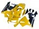 2003-2004 Yellow Glossy Black Honda CBR600RR Motorcycle Fairings