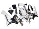 2003-2004 White Matte Black Racing Honda CBR600RR Motorcycle Fairings