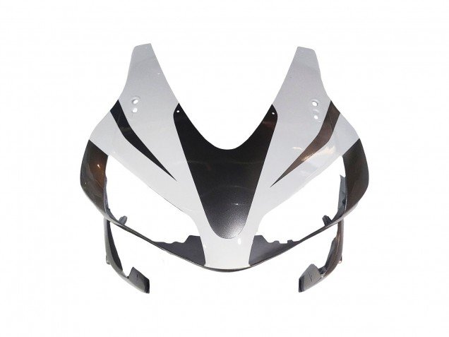 2003-2004 White Matte Black Racing Honda CBR600RR Motorcycle Fairings