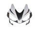 2003-2004 White Matte Black Racing Honda CBR600RR Motorcycle Fairings