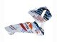 2003-2004 White Blue Red Nastro Azzurro 46 Honda CBR600RR Motorcycle Fairings