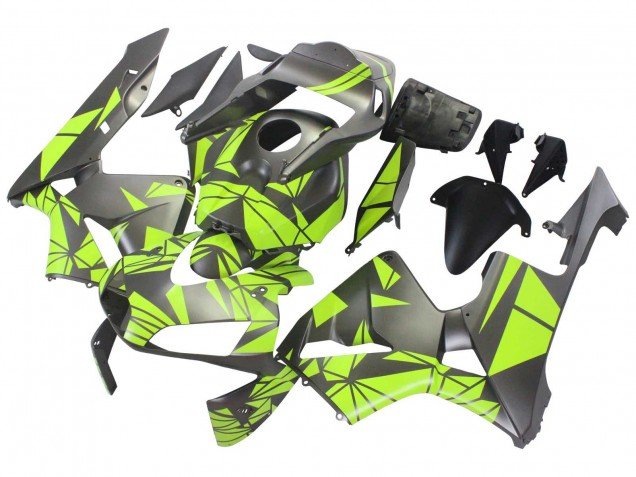 2003-2004 Yellow Matte Black Honda CBR600RR Motorcycle Fairings