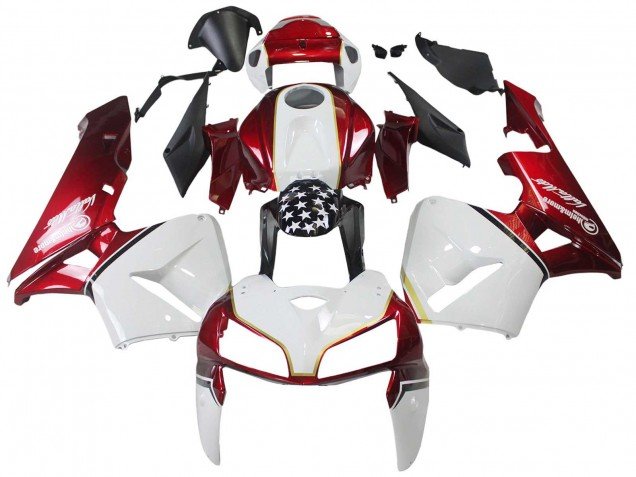 2005-2006 Red White Black Honda CBR600RR Motorcycle Fairing Kits