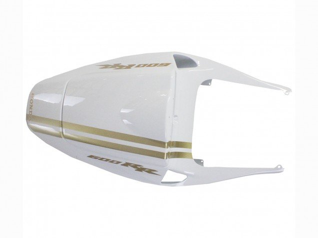2005-2006 White Gold Honda CBR600RR Motorcycle Fairings