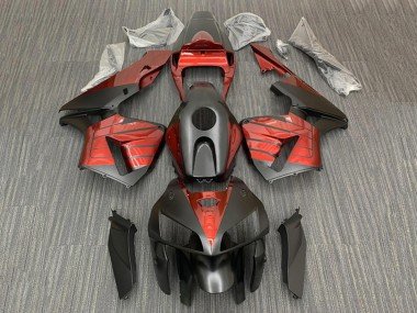2005-2006 Black Red Honda CBR600RR Motorcycle Fairings