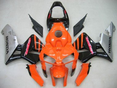 2005-2006 Orange Black Silver Honda CBR600RR Motorcycle Fairings