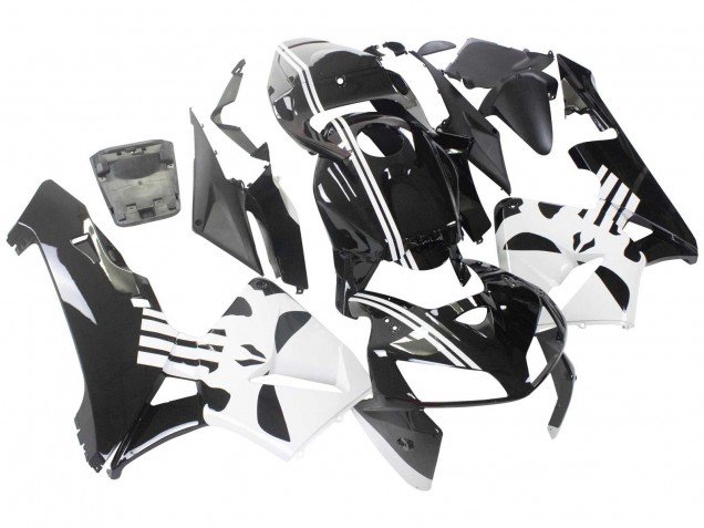 2005-2006 Black White Honda CBR600RR Motorcycle Fairing