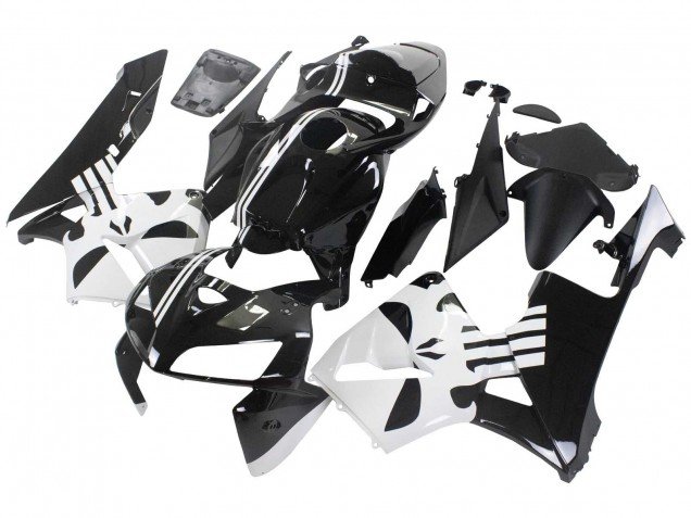 2005-2006 Black White Honda CBR600RR Motorcycle Fairing