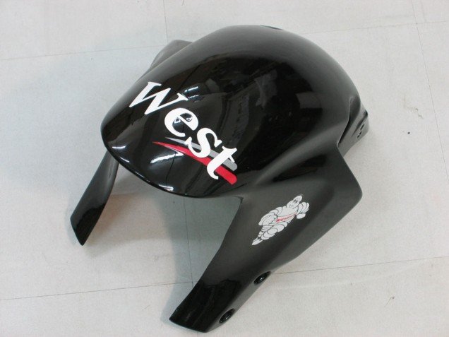2005-2006 Glossy Black White West Honda CBR600RR Motorcycle Fairings