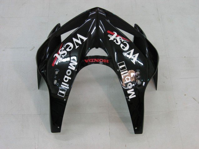 2005-2006 Glossy Black White West Honda CBR600RR Motorcycle Fairings