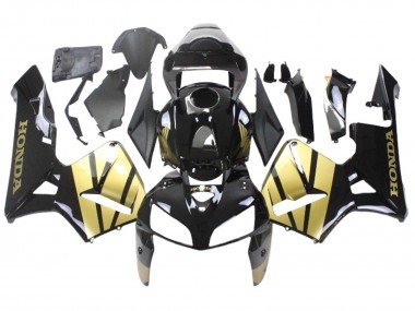 2005-2006 Black Gold Honda CBR600RR Motorcycle Fairing