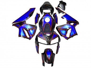 2005-2006 Blue Black with Red Line Honda CBR600RR Motorcycle Fairings