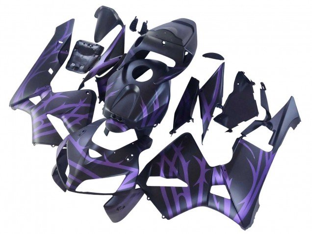2005-2006 Matte Black Purple Honda CBR600RR Motorcycle Fairings