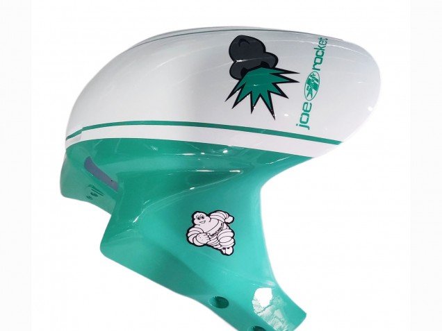2005-2006 Light Green White Glossy Black JoeRocket Honda CBR600RR Motorcycle Fairings