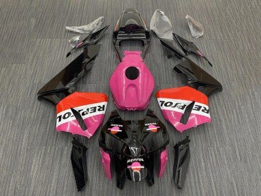 2005-2006 Pink Red Black Repsol Honda CBR600RR Motorcycle Fairings