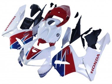 2005-2006 White Red Blue HRC Honda CBR600RR Motorcycle Fairing
