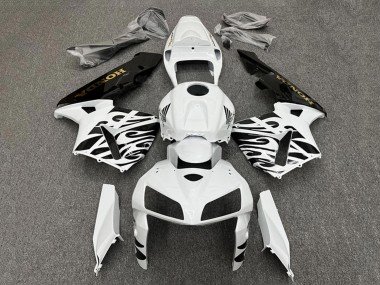 2005-2006 White Black Honda CBR600RR Motorcycle Fairings