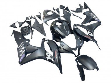 2007-2008 Matte Black White Repsol Honda CBR600RR Motorcycle Fairing