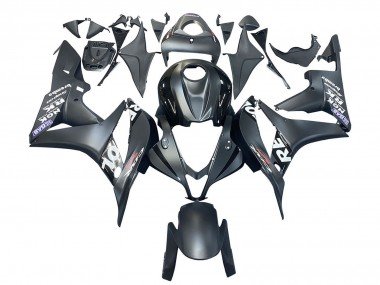 2007-2008 Matte Black White Repsol Honda CBR600RR Motorcycle Fairing