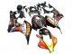 2007-2008 Matte Black Orange Red Rossi Repsol 46 Honda CBR600RR Motorcycle Fairings