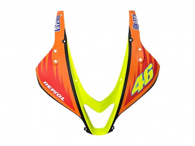 2007-2008 Matte Black Orange Red Rossi Repsol 46 Honda CBR600RR Motorcycle Fairings
