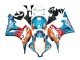 2007-2008 Orange White Red Blue Repsol Honda CBR600RR Motorcycle Fairings