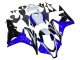 2007-2008 White Blue Glossy Black Honda CBR600RR Motorcycle Fairing