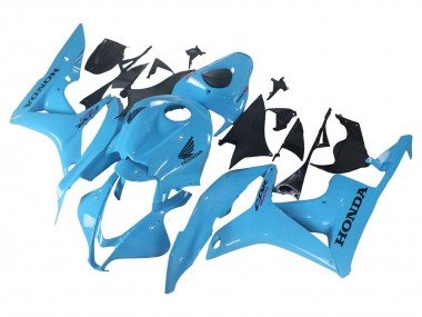 2007-2008 Light Blue Racing Honda CBR600RR Motorcycle Fairings